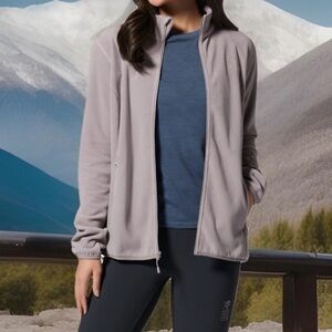 Mountain Hardwear Women’s Wintun Fleece Jacket Lavender Gray Outdoor Hiking M